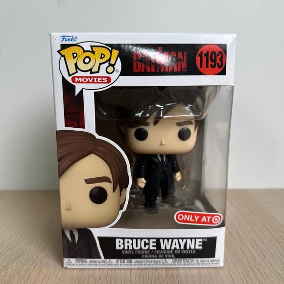 The Batman Funko Pop #1193 Bruce Wayne - Target Exclusive - New In Box - Picture 1 of 1